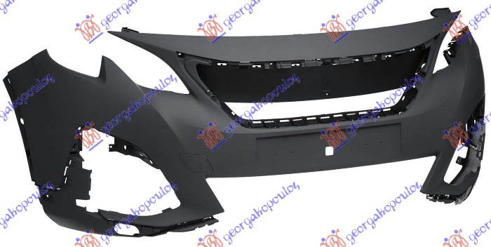 FRONT BUMPER PRIMED (FULL LED) (W/CUTTING MARKS FOR PDC) (A QUALITY)