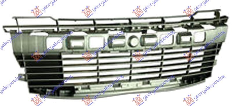 FRONT BUMPER GRILLE SILVER-GRAY