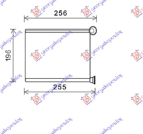 HEATER RADIATOR (173x223x26)