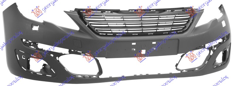 FRONT BUMPER PRMED (W/FOG LAMP HOLS & WASHER HOLES) (W/CUTTING MARKS FOR PDC)