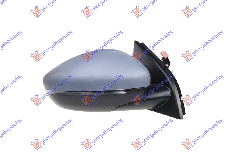 DOOR MIRROR ELECTRICAL HEATED PRIMED (W/SIDE LAMP & SENSOR) (CONVEX GLASS)