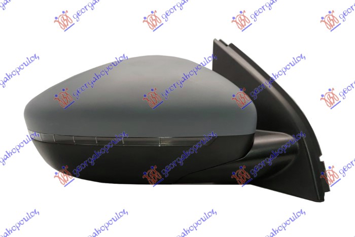 DOOR MIRROR ELECTRICAL HEATED FOLDABLE PRIMED (W/SIDE LAMP & FOOT LAMP & SENSOR & BLIS) (CONVEX GLASS)