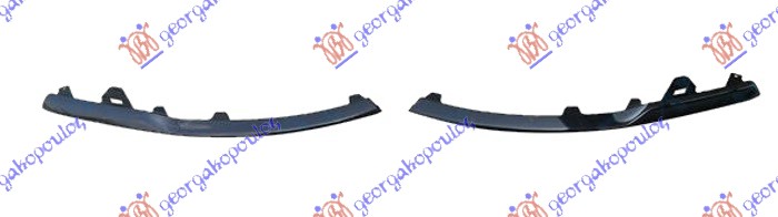 FRONT BUMPER SIDE GRILLE MOULDING BLACK (SET)