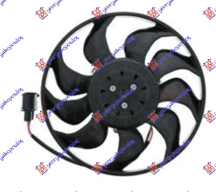 COOLING FAN (MOTOR+FAN) PETROL (400W) (LEFT)