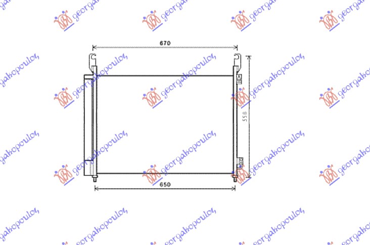 CONDENSER 2.0DCi-2.5i -16V (630x452x16)
