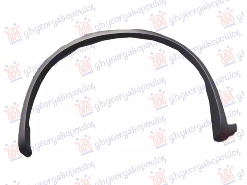FRONT FENDER FLARE BLACK