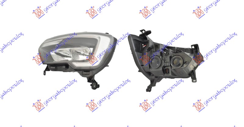 HEAD LAMP ELECTRICAL W/LED DRL (DEPO)