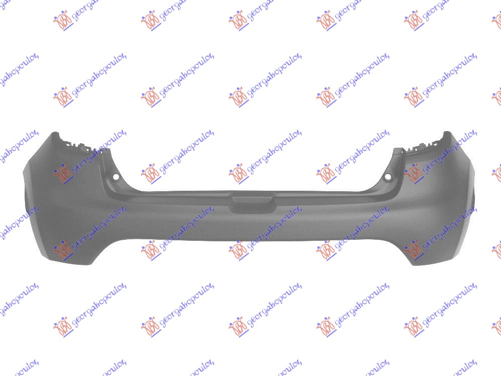 REAR BUMPER PRIMED (W/CUTTING MARKS FOR PDC)