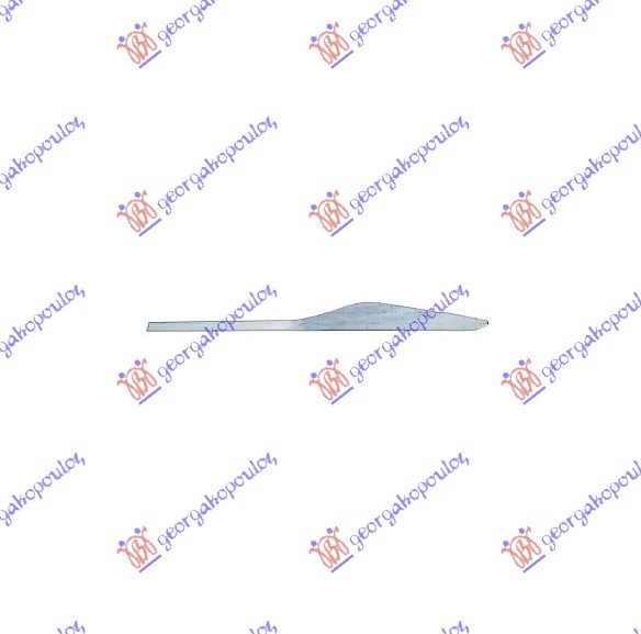 REAR DOOR MOULDING CHROME