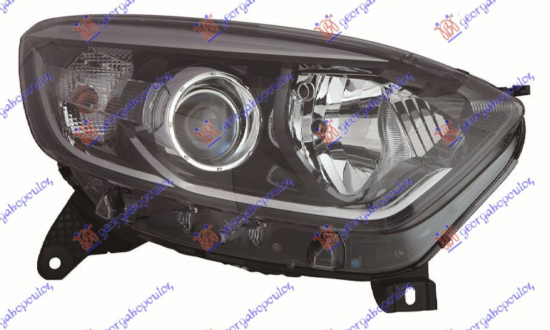 HEAD LAMP ELECTRICAL W/CHROME MOULDING (DEPO)