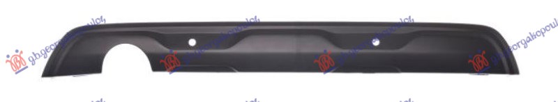 REAR BUMPER SPOILER WITH EXHAUST HOLE (W/2 PDC)