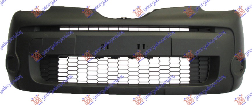 FRONT BUMPER BLACK (W/O FOG LAMP HOLES)