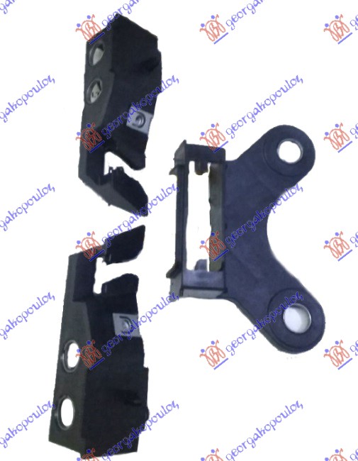 BRACKETS/CLIPS FRONT BUMPER (SET 3 PIECES)
