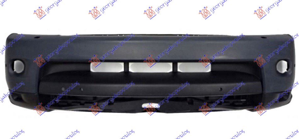FRONT BUMPER 2010- PRIMED (W/4 PDC & WASHER & CAMERA)