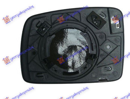 DOOR MIRROR GLASS BLUE HEATED -2009 (CONVEX GLASS)