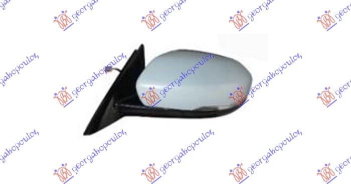 DOOR MIRROR ELECTRICAL HEATED FOLDABLE PRIMED (W/SIDE LAMP & FOOT LAMP & SENSOR & BLIS) (CONVEX GLASS)