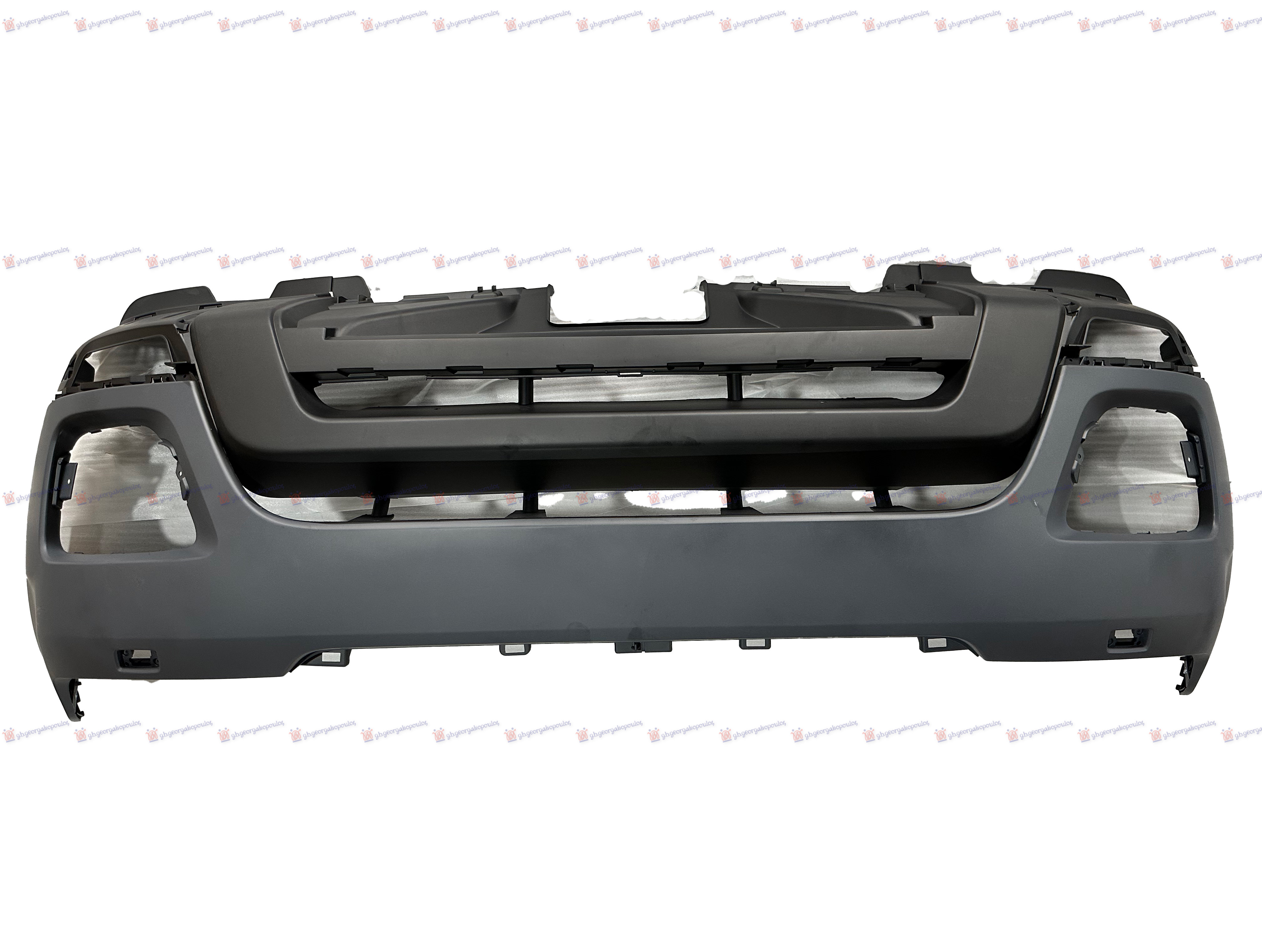 FRONT BUMPER PRIMED (W/WASHER HOLES) (W/CUTTING MARKS FOR PDC)
