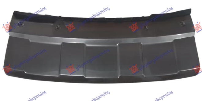 FRONT BUMPER MOULDING LOWER SILVER
