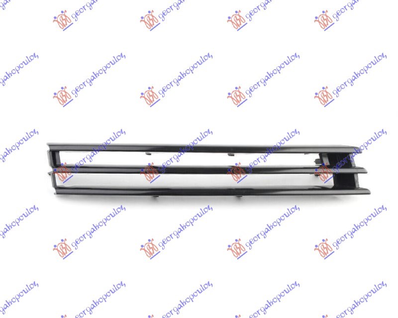 FRONT BUMPER GRILLE MOULDING UPPER SILVER