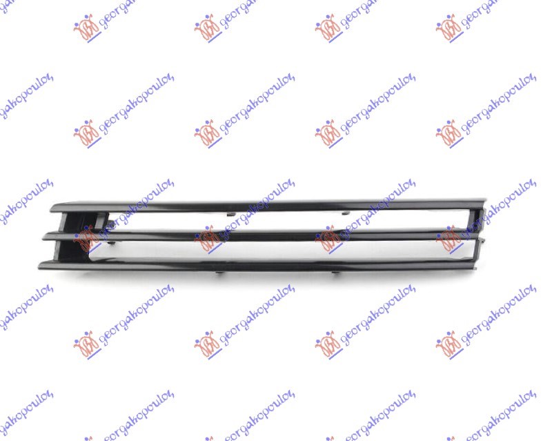FRONT BUMPER GRILLE MOULDING UPPER SILVER