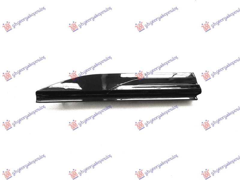 FRONT FENDER MOULDING PAINTED BLACK (W/BLACK MOULDING)