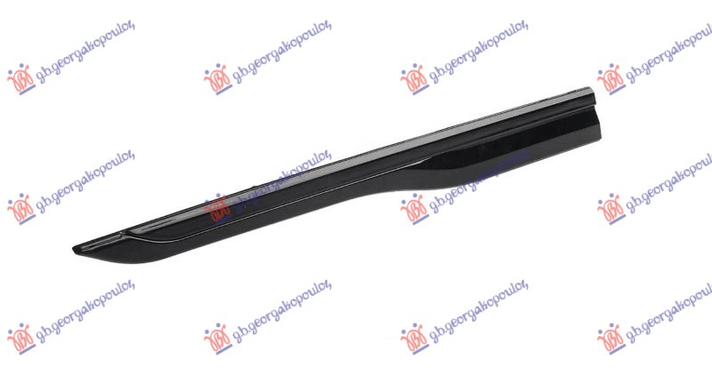 FRONT DOOR MOULDING PAINTED BLACK (W/BLACK MOULDING)