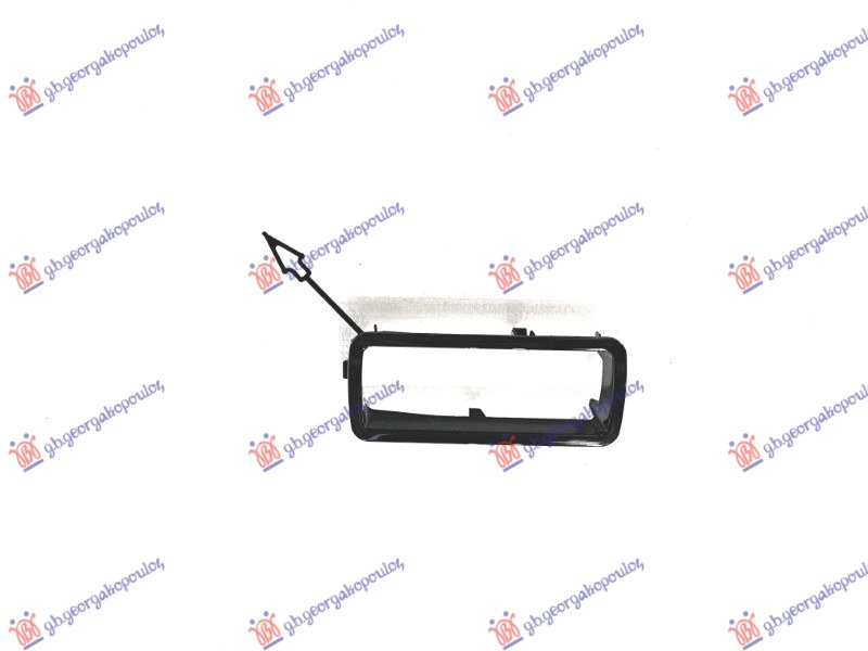 TOW HOOK COVER REAR PAINTED BLACK (OPENED)