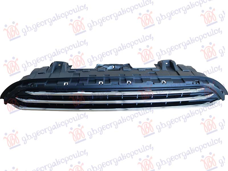GRILLE BLACK (W/3 CHROME MOULDING)