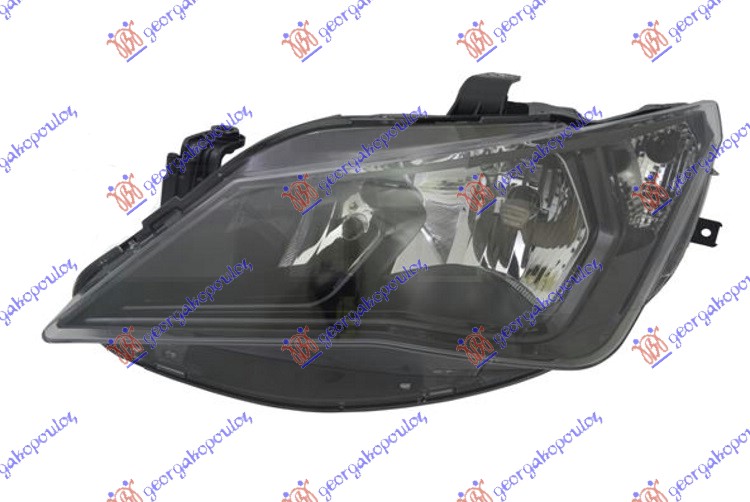 HEAD LAMP (TWIN) BLACK FR (TYC)