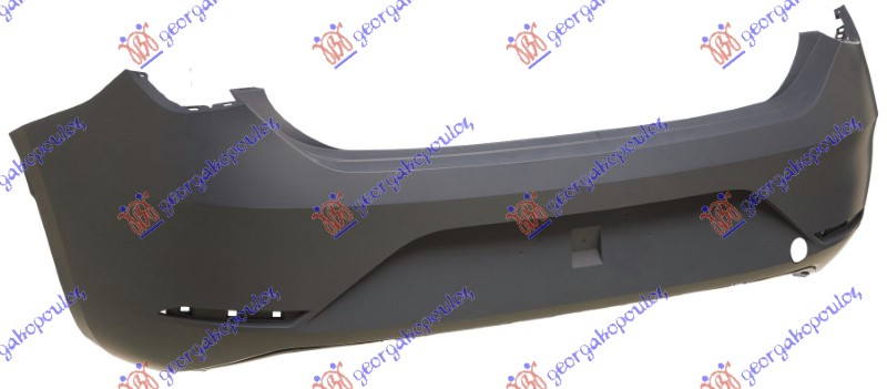 REAR BUMPER PRIMED (W/CUTTING MARKS FOR PDC) (A QUALITY)