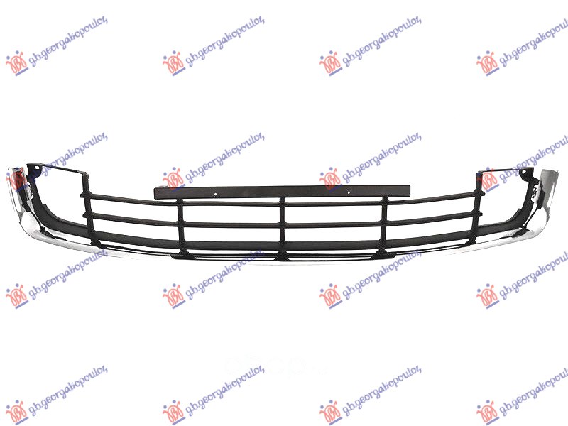 FRONT BUMPER GRILLE (W/ CHROME MOULDING) CHROME