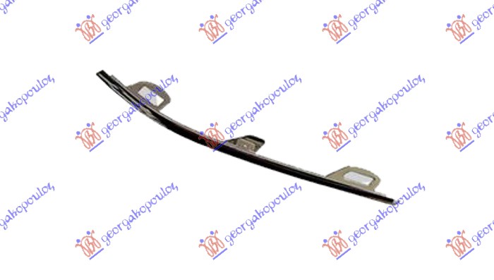 FRONT BUMPER SIDE GRILLE MOULDING CHROME