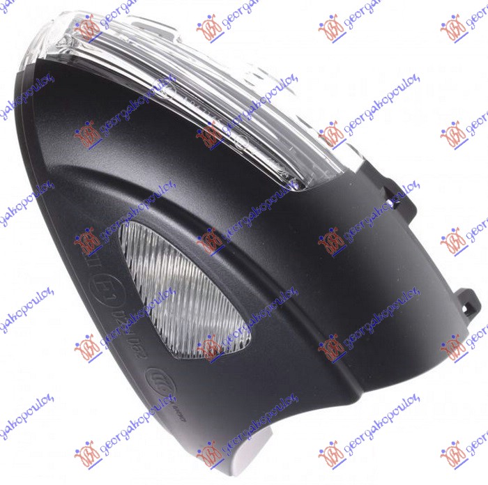 SIDE LAMP MIRROR SMOKE (W/FOOT LAMP)