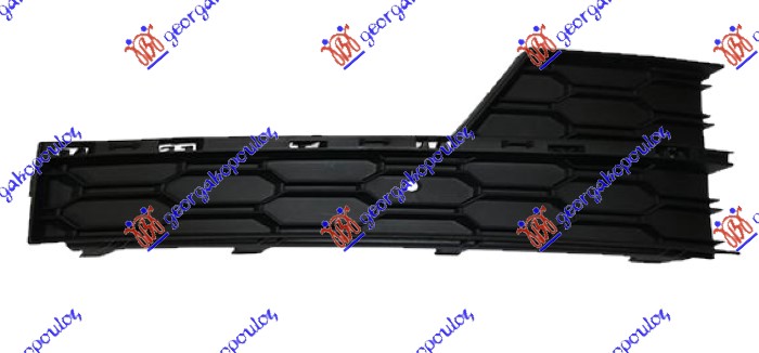 FRONT BUMPER GRILLE (W/HOLES FOR MULDINGS CHROME) (W/ FOG LAMP HOLE)