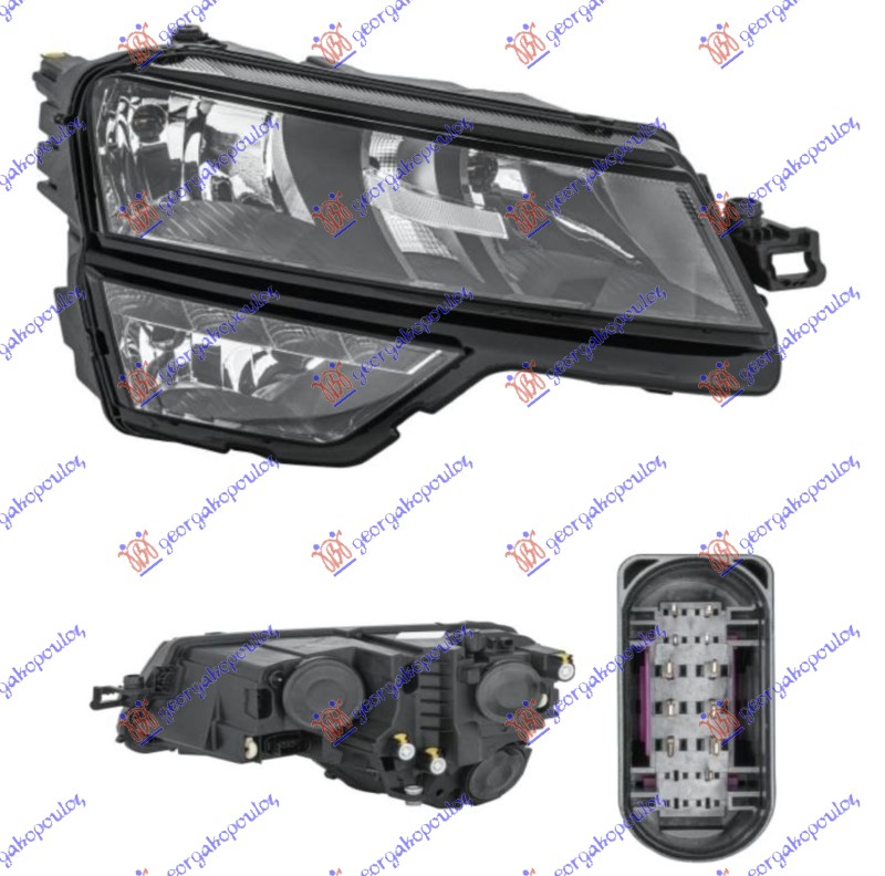 HEAD LAMP ELECTRICAL (H/7/H8) W/LED DRL (HELLA)