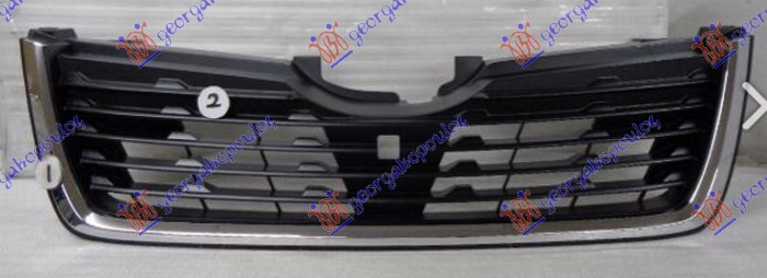GRILLE LOWER (BLACK W/CHROME MOULDING)