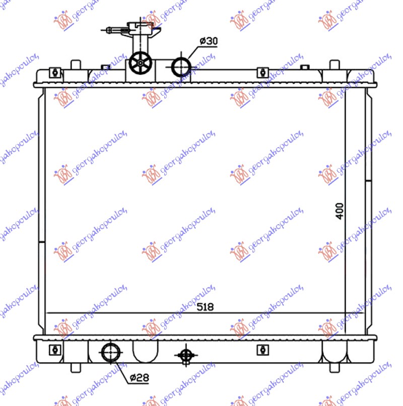 RADIATOR 1.2 PETROL (400x540x16) MANUAL (MAGYAR) (KOYO)