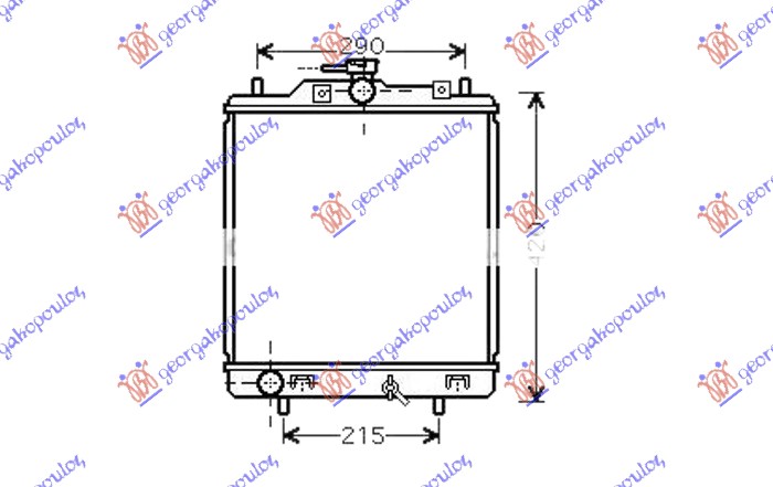 RADIATOR 1.3 PETROL (355x380x23) (KOYO)