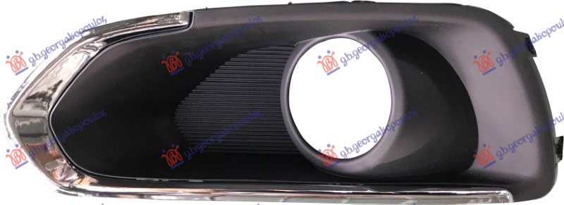 FRONT BUMPER GRILLE (W/ FOG LAMP HOLE) (W/CHROME)