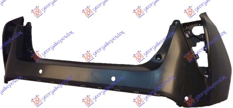 REAR BUMPER PRIMED (W/6 PDC) (A QUALITY)
