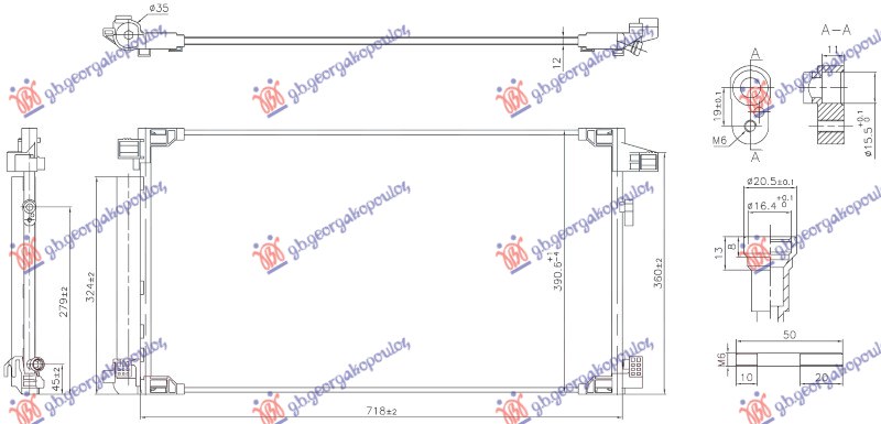 CONDENSER 1.8 HYBRID PETROL (675x375x12) (KOYO)