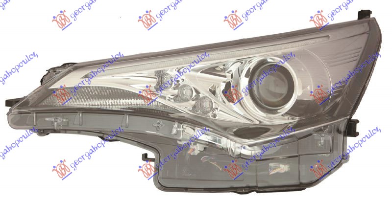 HEAD LAMP HIR2 (W/LED DRL) (DEPO)