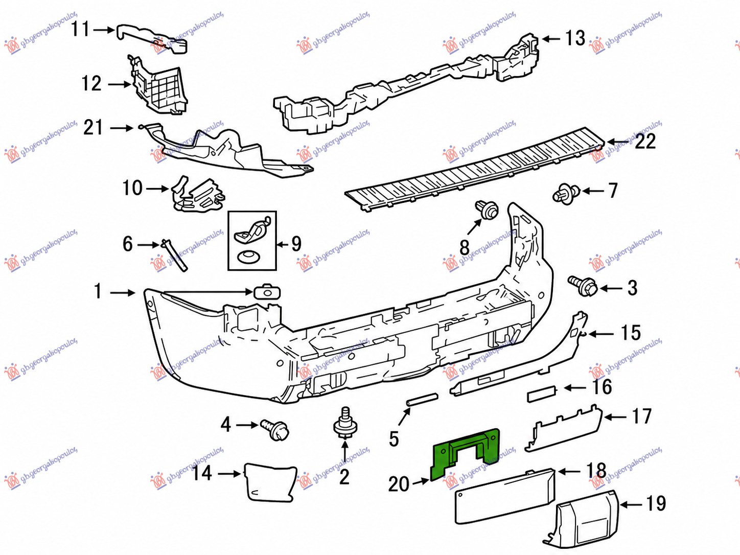 TOW HOOK COVER REAR