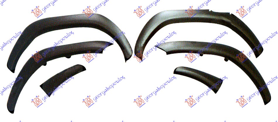 FENDER/BUMPER FLARE (SET 6PCS)