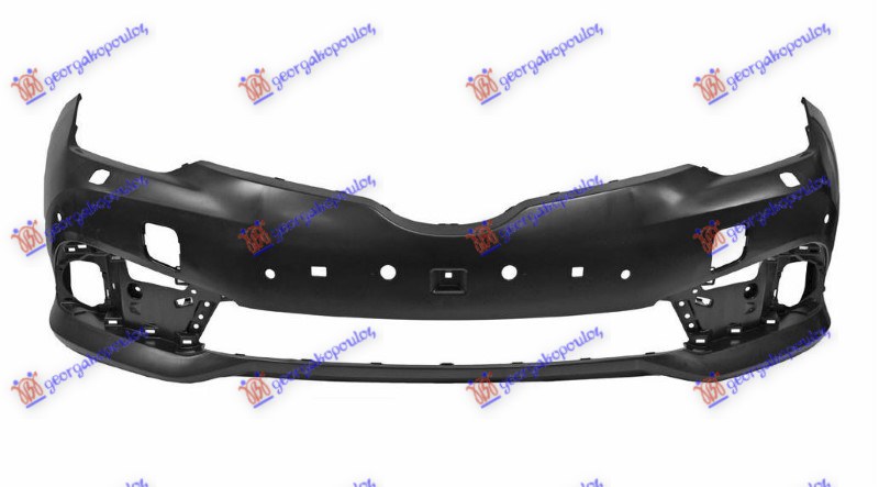 FRONT BUMPER PRIMED (W/6 PDC & WASHER HOLES) (A QUALITY)