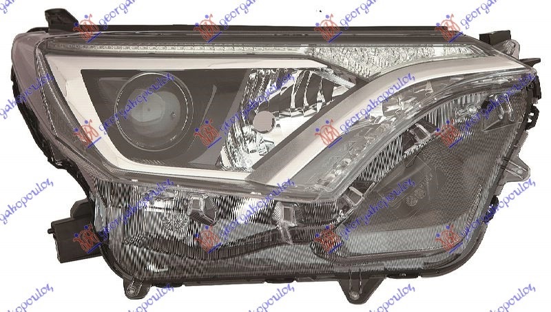 HEAD LAMP ELECTRICAL (HIR2) (W/LED DRL) (TYC)
