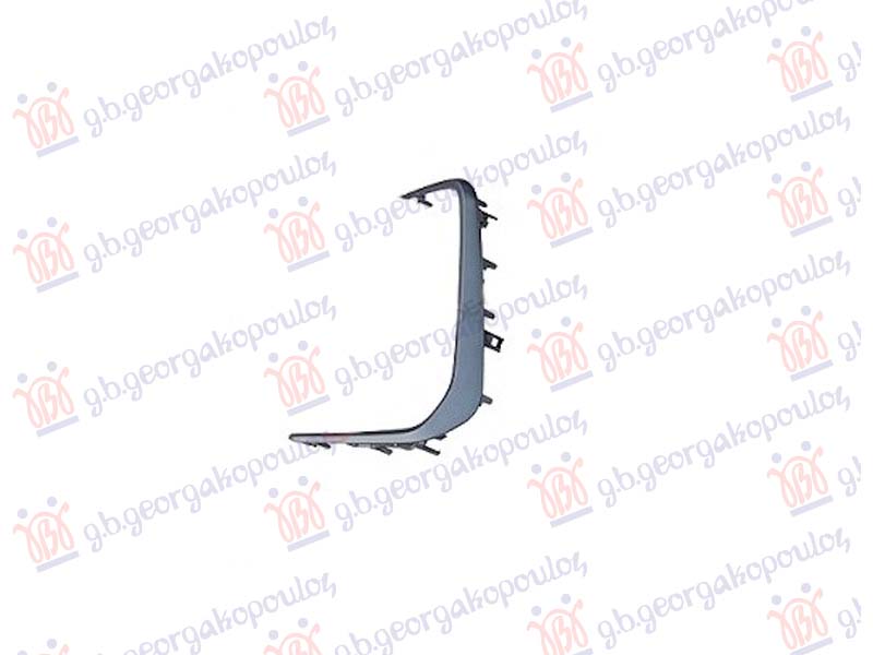 FRONT BUMPER GRILLE MOULDING SILVER