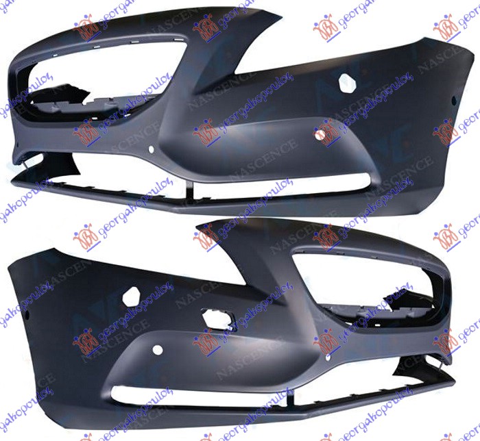 FRONT BUMPER (W/6 PDC & WASHER HOLES)