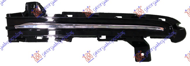 FRONT BUMPER GRILLE PRIMED W/CHROME