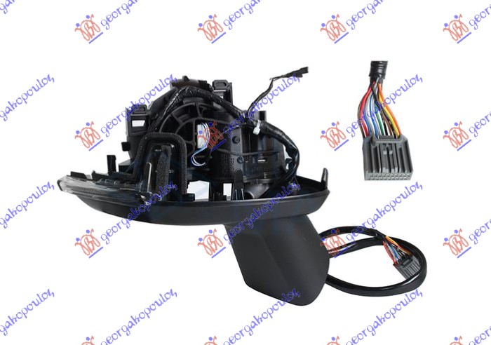 DOOR MIRROR ELECTRICAL HEATED FOLDABLE (ONLY BODY) 9 PIN (W/SIDE LAMP & SENSOR) (A QUALITY)